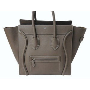 Celine Phantom handbag leather beige Luggage
